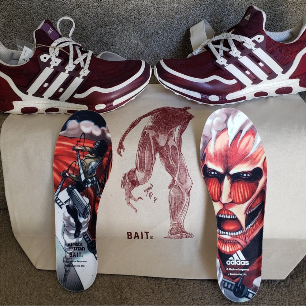 They are limited edition attack on titan adidas. From anime/manga series